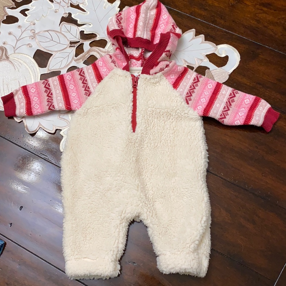Gymboree One Piece Sherpa 0-3 Months